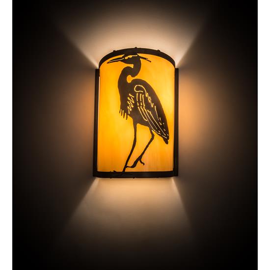 Meyda Lighting 188606 8"W Heron Wall Sconce