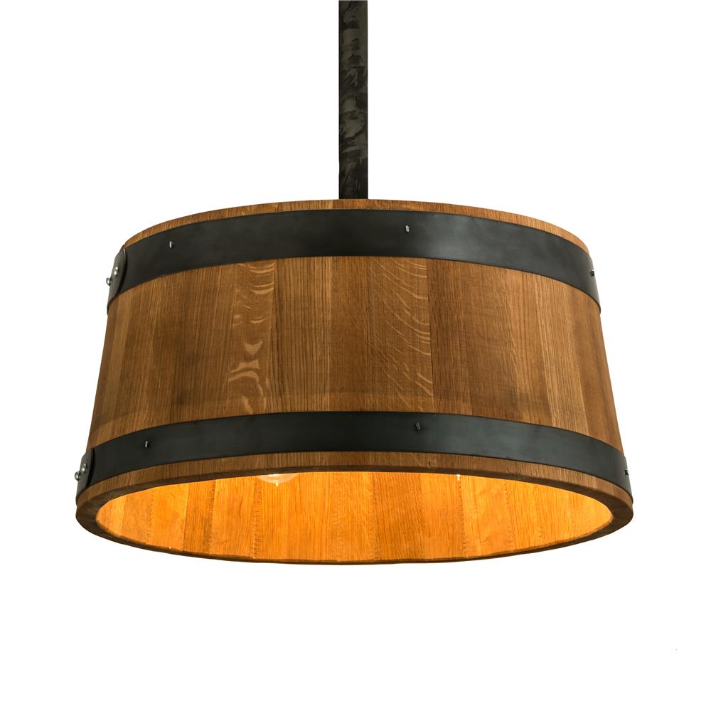 Meyda Lighting 188651 25"W Whiskey Barrel Pendant