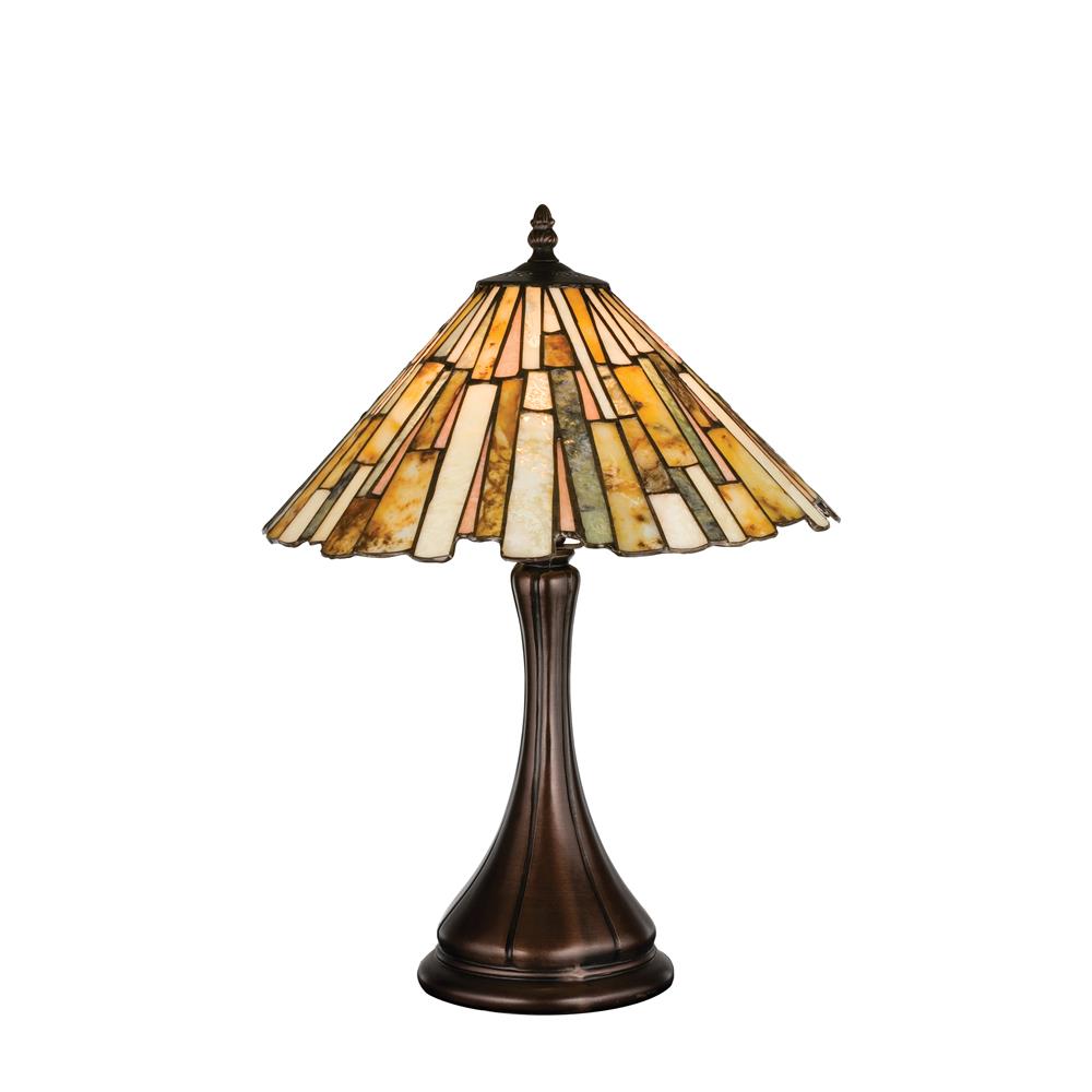 Meyda Tiffany Lighting 18868 17"H Jadestone Delta Accent Lamp