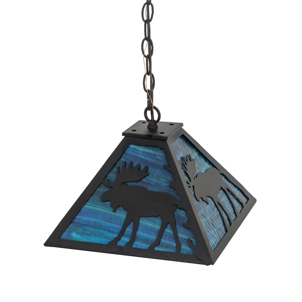 Meyda Lighting 188740 13"Sq Lone Moose Pendant