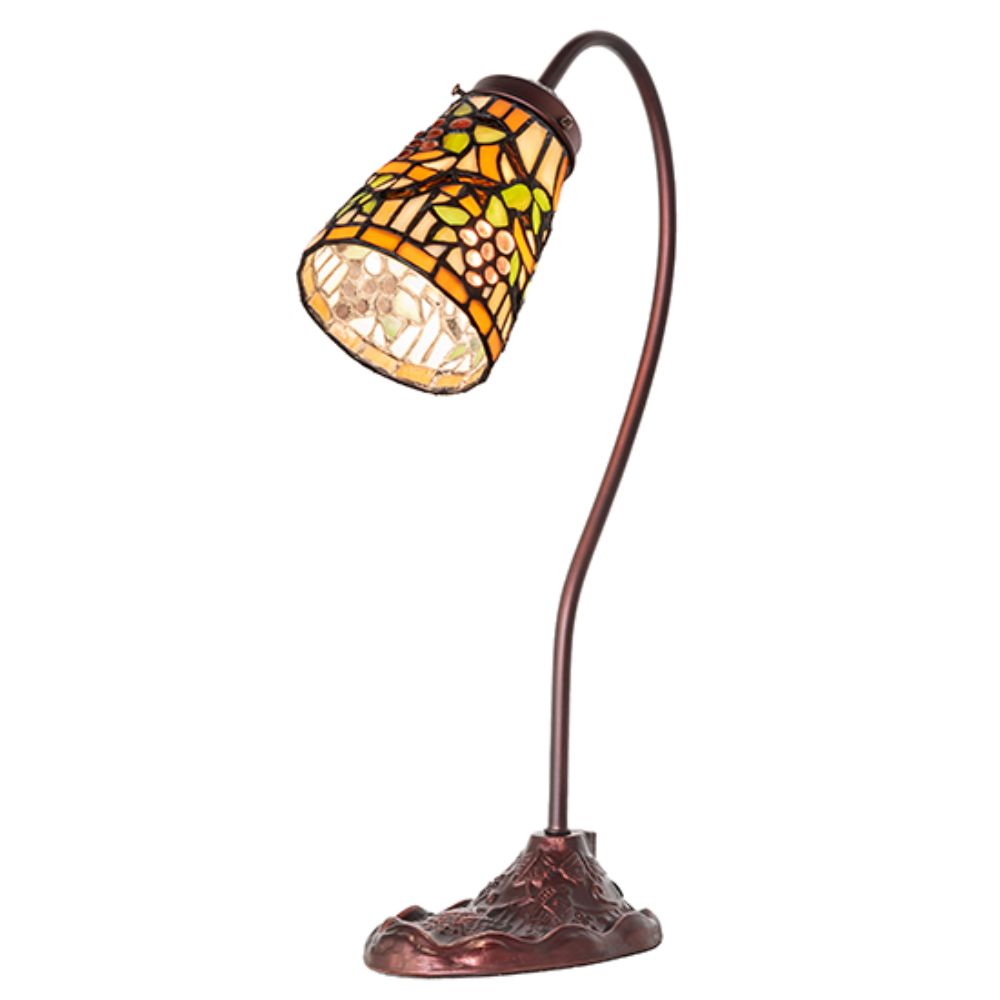 Meyda Lighting 18935 18" High Jeweled Grape Gooseneck Accent Lamp