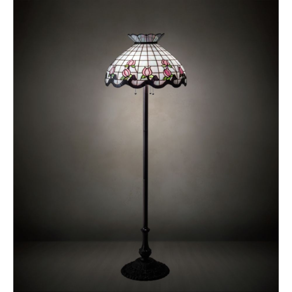 Meyda Lighting 190368 62" High Roseborder Floor Lamp