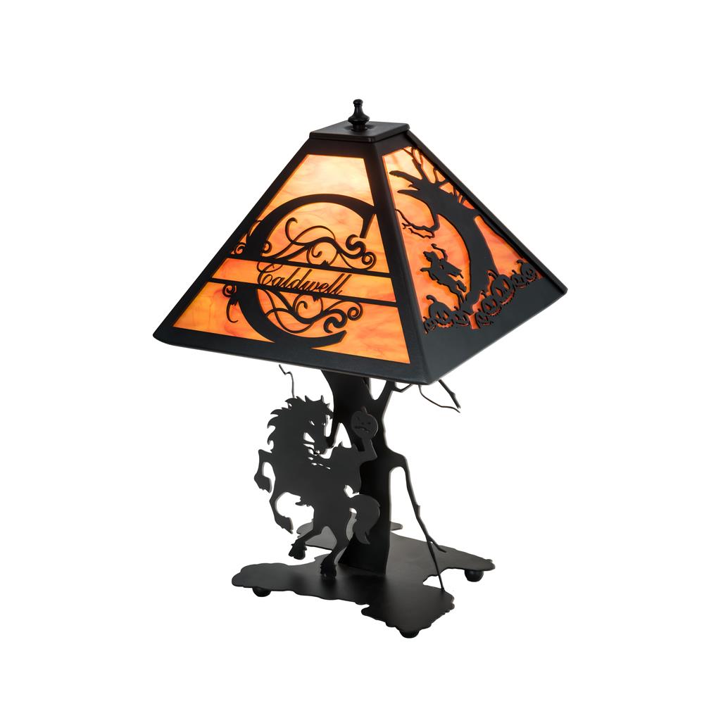 Meyda Lighting 194148 12.5"W Personalized Headless Horseman Table Lamp