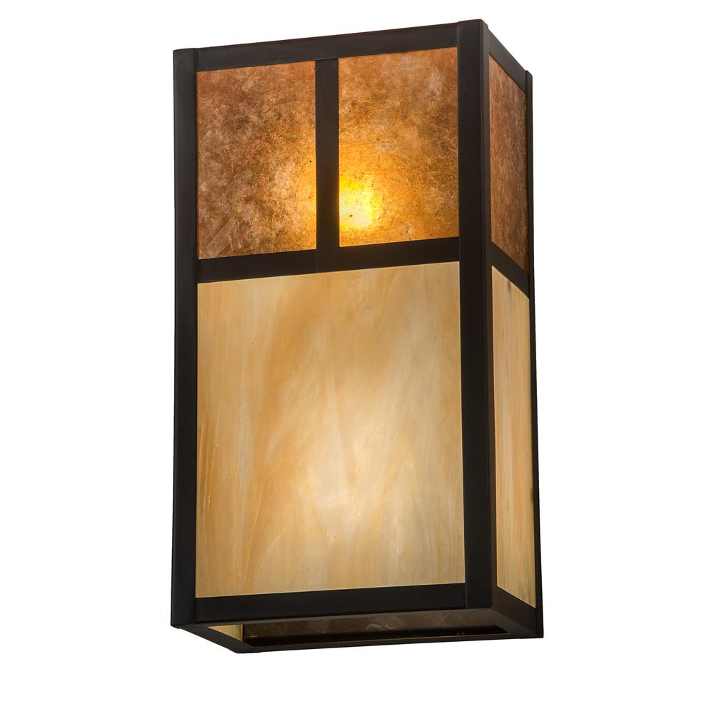 Meyda Lighting 194871 6.5"Wide Hyde Park "T" Mission Wall Sconce