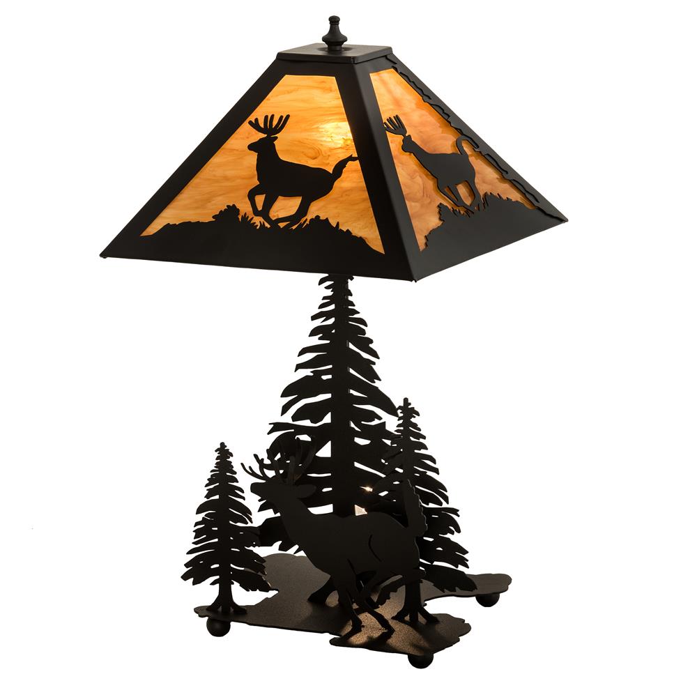 Meyda Lighting 196036 22"H Lone Deer Table Lamp