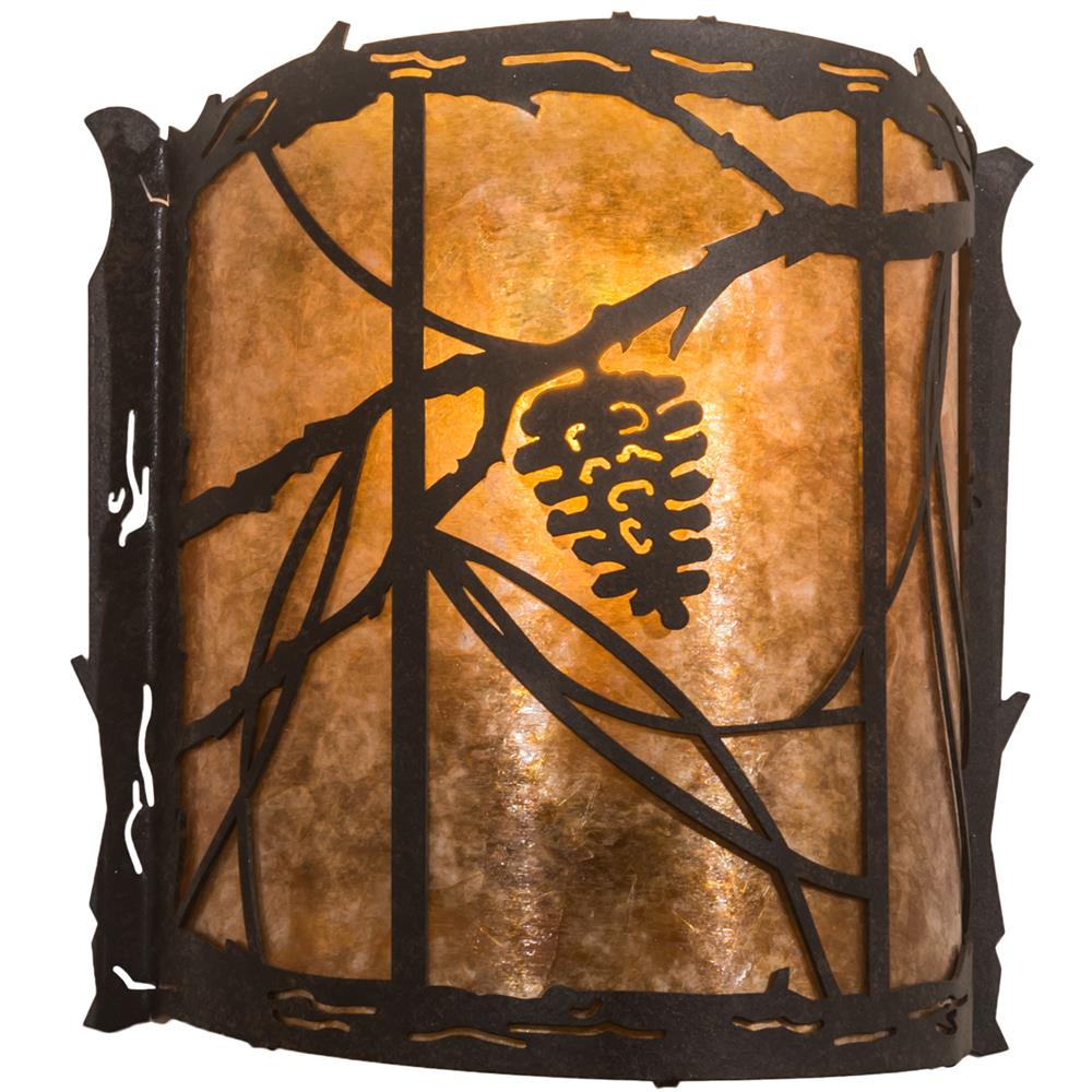 Meyda Lighting 197900 9" Wide Whispering Pines Wall Sconce
