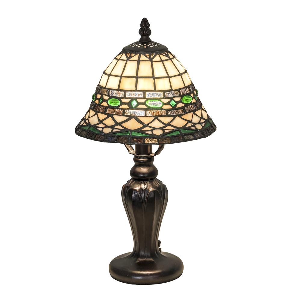 Meyda Lighting 198767 15" High Tiffany Roman Mini Lamp