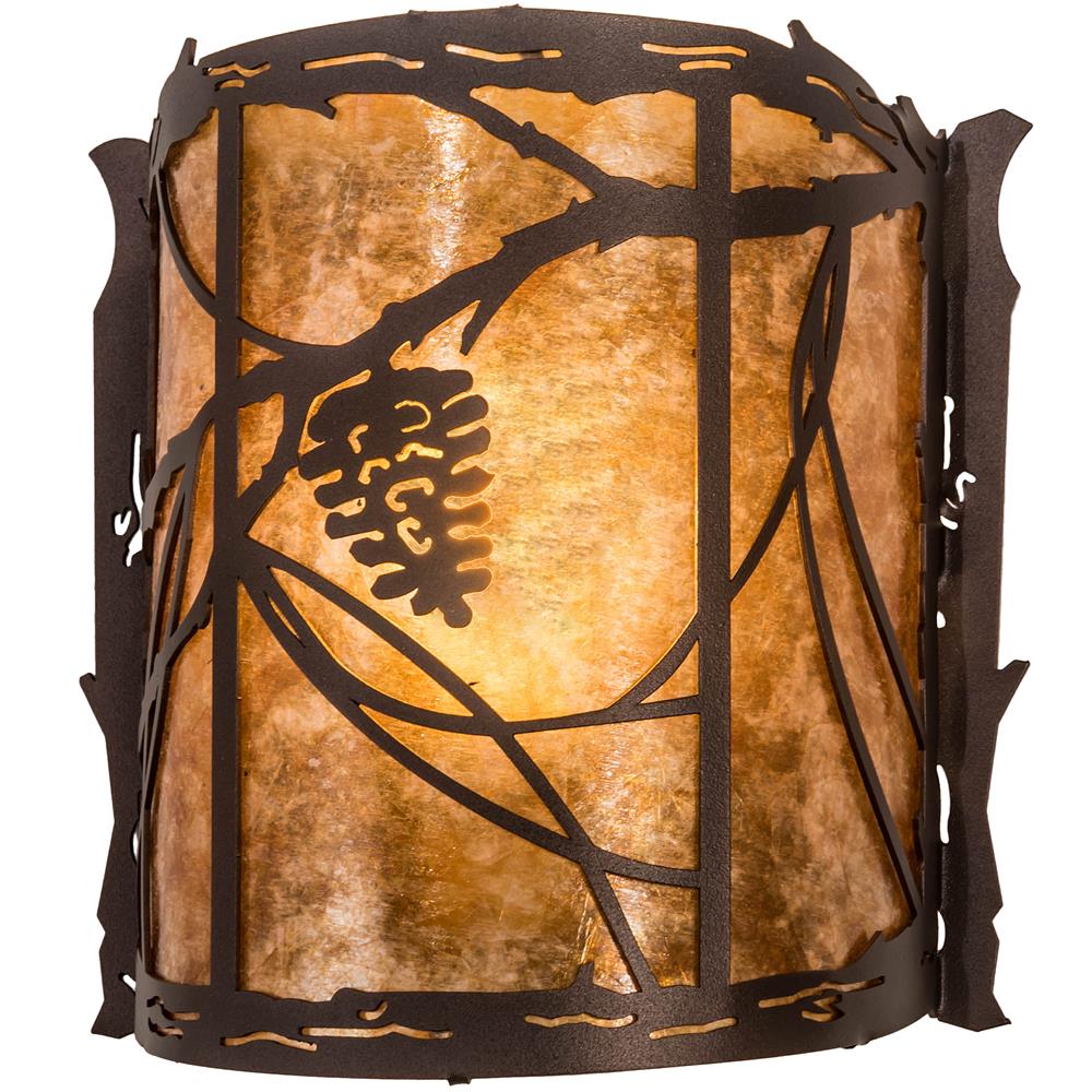 Meyda Lighting 200283 9" Wide Whispering Pines Wall Sconce