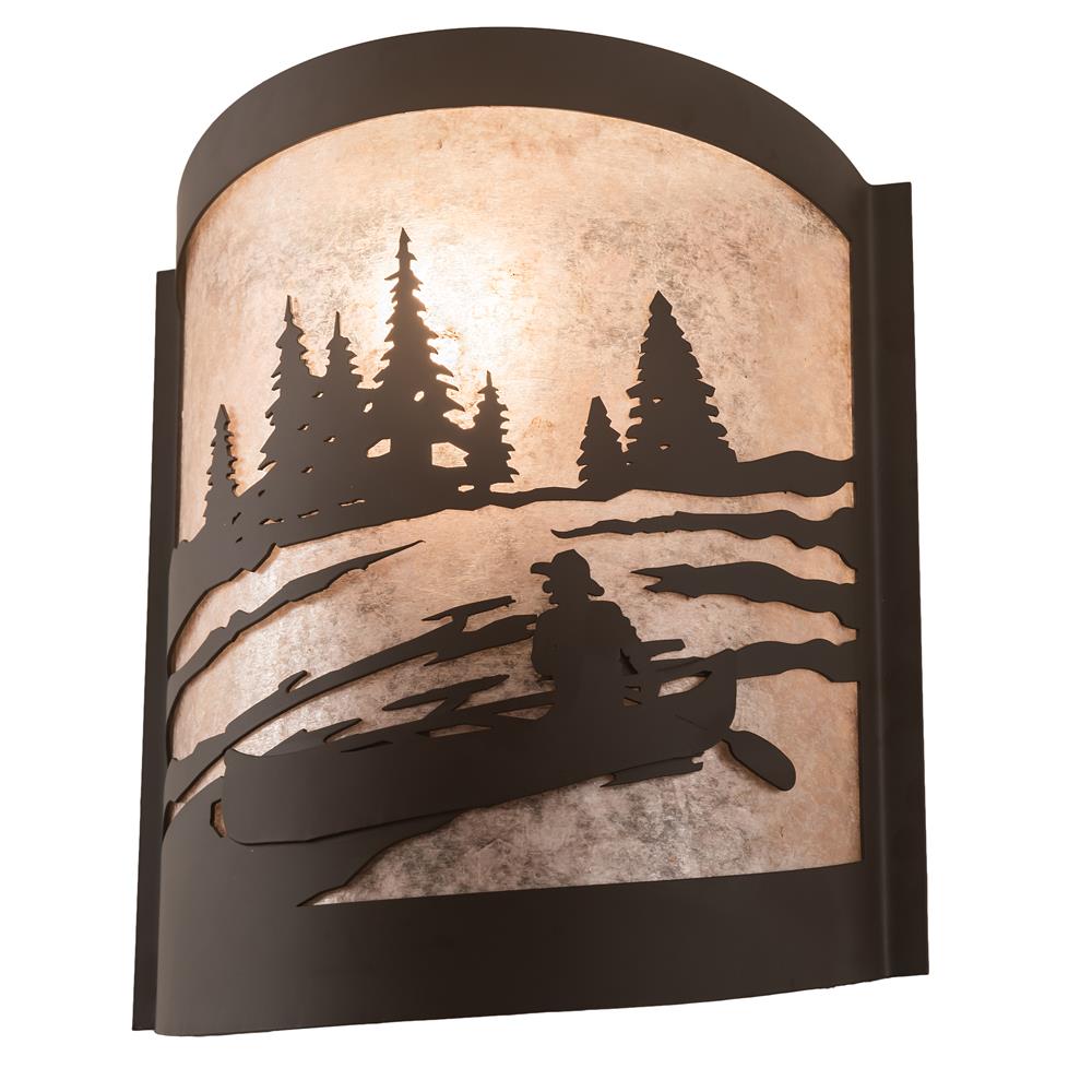 Meyda Lighting 200795 10" Wide Canoe At Lake Right Wall Sconce