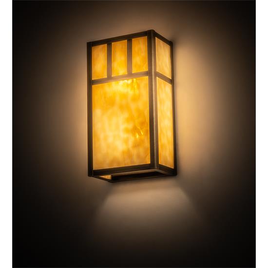 Meyda Lighting 201300 6.5" Wide Hyde Park Double Bar Mission Wall Sconce
