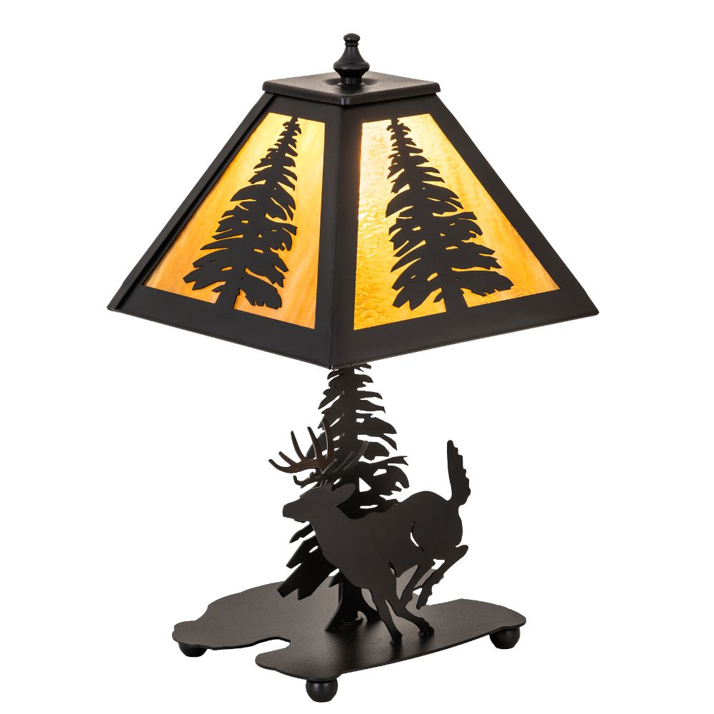 Meyda Lighting 203158 15" High Lone Deer Accent Lamp 