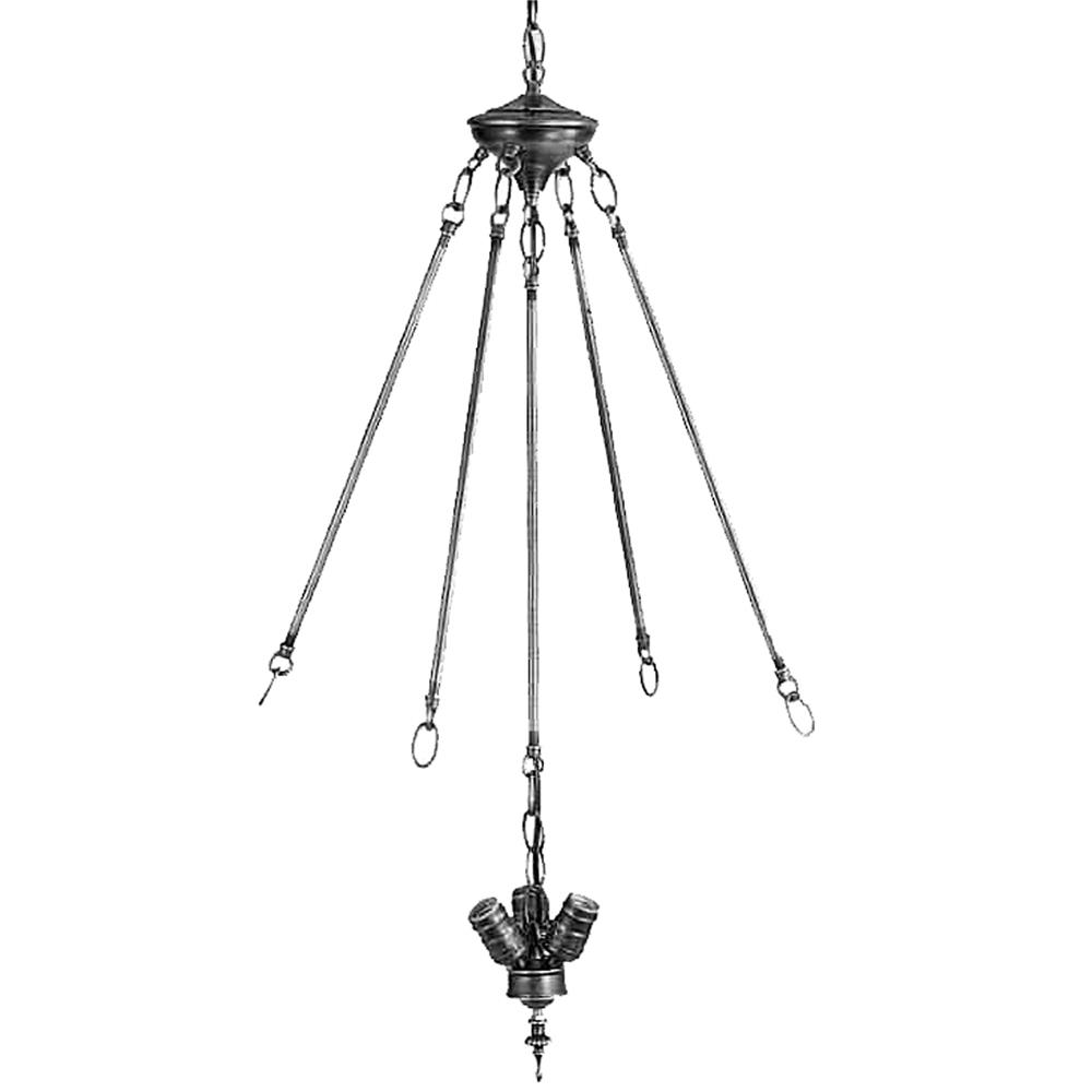 Meyda Tiffany Lighting 21045 42"H 4x24"Rods/24"Ctr/3lt Cluster Invent