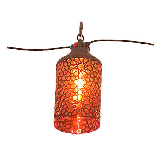 Meyda Lighting 210716 5" Wide Tortola Lantern in # 204812 RED