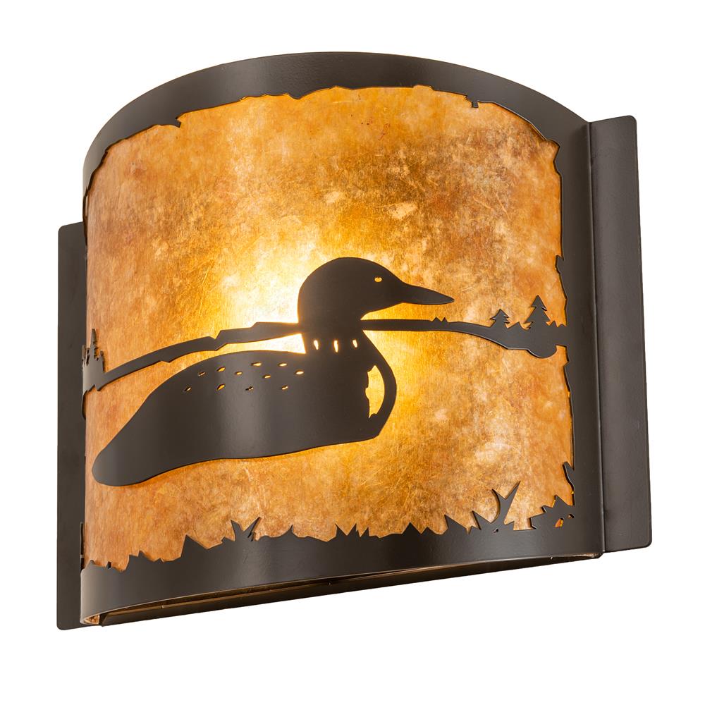 Meyda Lighting 211045 12" Wide Loon Right Wall Sconce