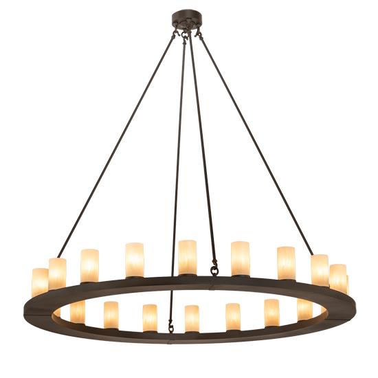 Meyda Lighting 211438 60" Wide Loxley 20 Light Chandelier in Sahara Taupe Idalight Oil Rubbed Bronze