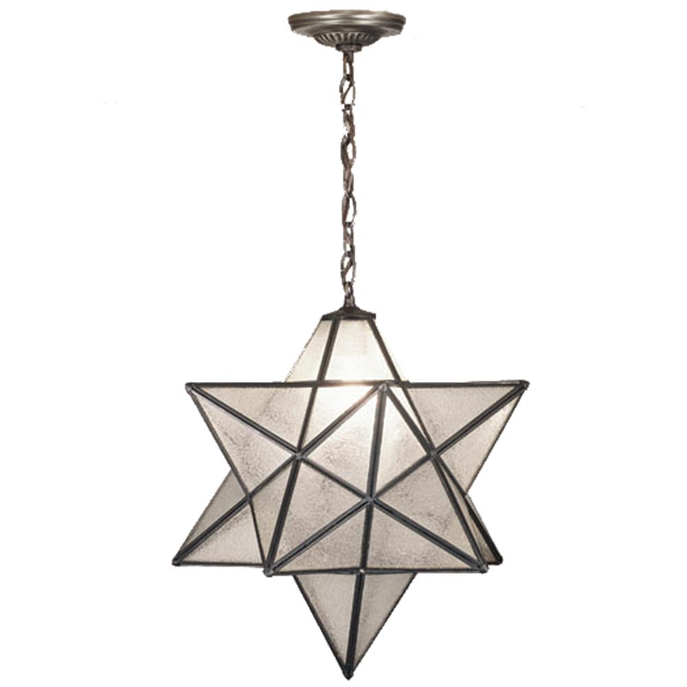 Meyda Tiffany Lighting 21211 18"W Moravian Star Seedy Pendant