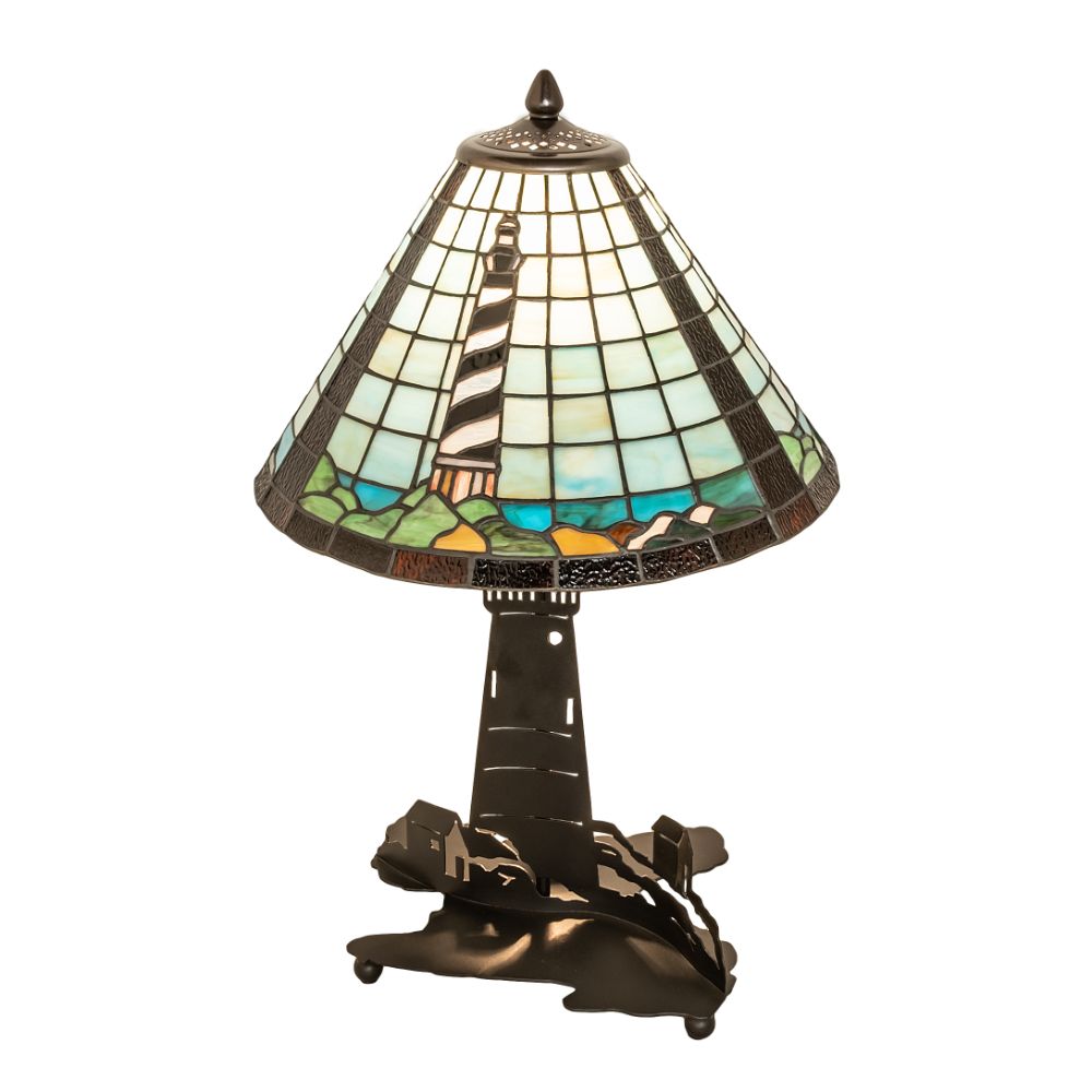 Meyda Lighting 215491 22.5" High Lighthouse Double Lit Table Lamp 