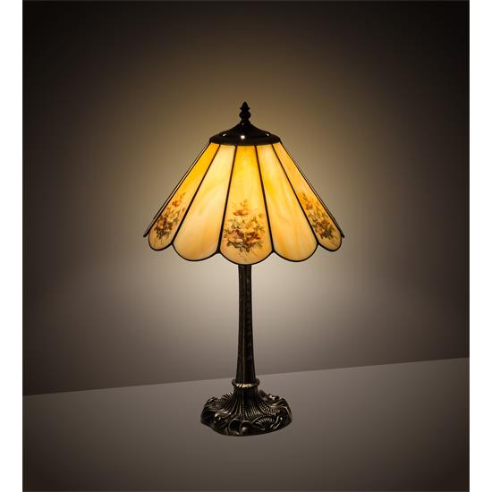 Meyda Lighting 218834 21" High Pansies Table Lamp