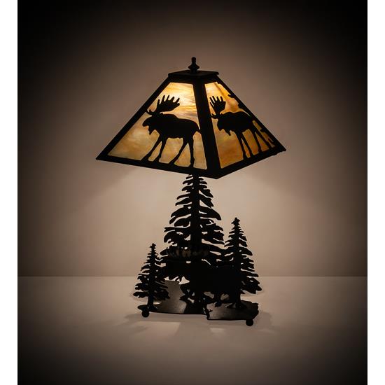 Meyda Lighting 219733 21" High Moose On The Loose Table Lamp