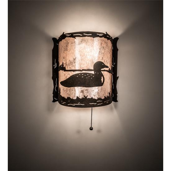 Meyda Lighting 220794 9" Wide Loon Right Wall Sconce