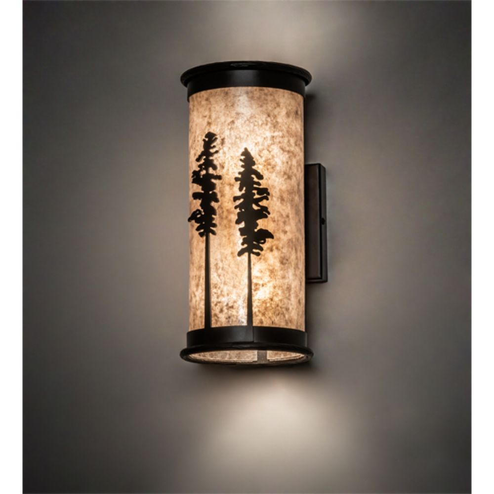 Meyda Lighting 223663 6" Wide Tall Pine Wall Sconce in OIL RUBBED BRONZE