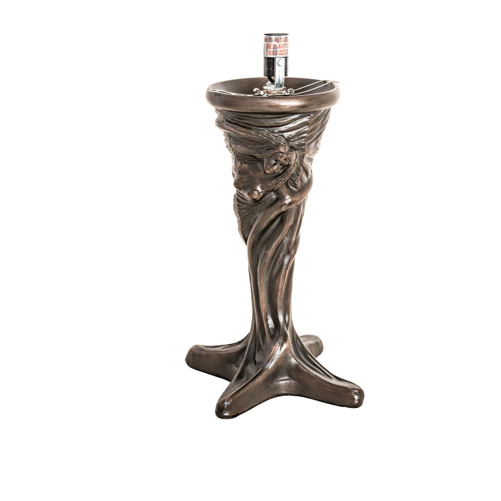Meyda Lighting 22636 10" High Dryad Mini Lamp in Mahogany Bronze