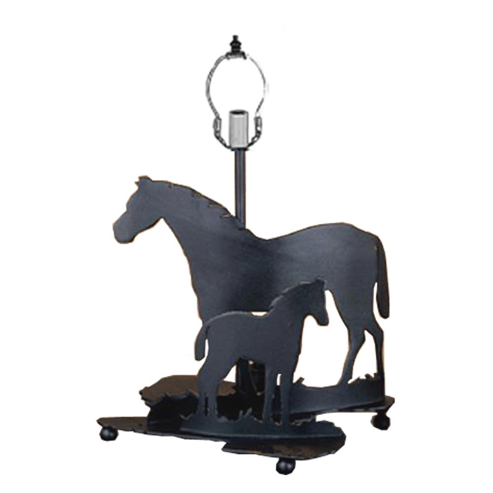 Meyda Tiffany Lighting 22730 13.5" Mare & Foal Base Black