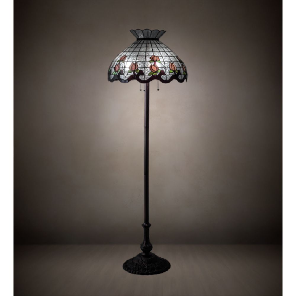 Meyda Lighting 228096 62" High Roseborder Floor Lamp