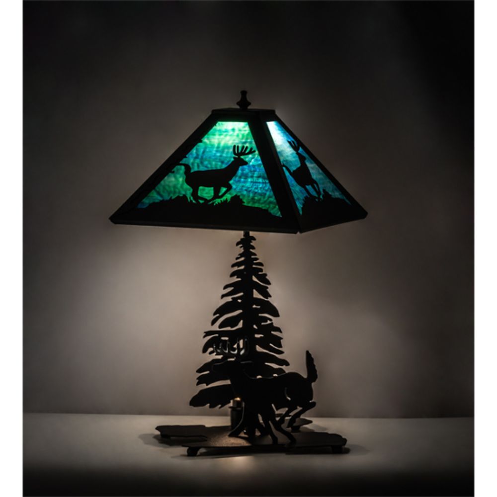 Meyda Lighting 228148 21" High Lone Deer Table Lamp