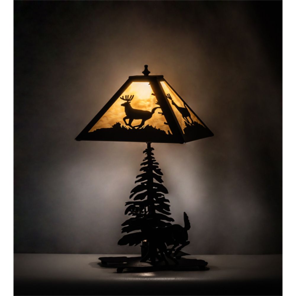Meyda Lighting 228149 21" High Lone Deer Table Lamp