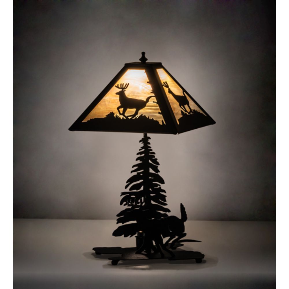 Meyda Lighting 228150 21" High Lone Deer Table Lamp