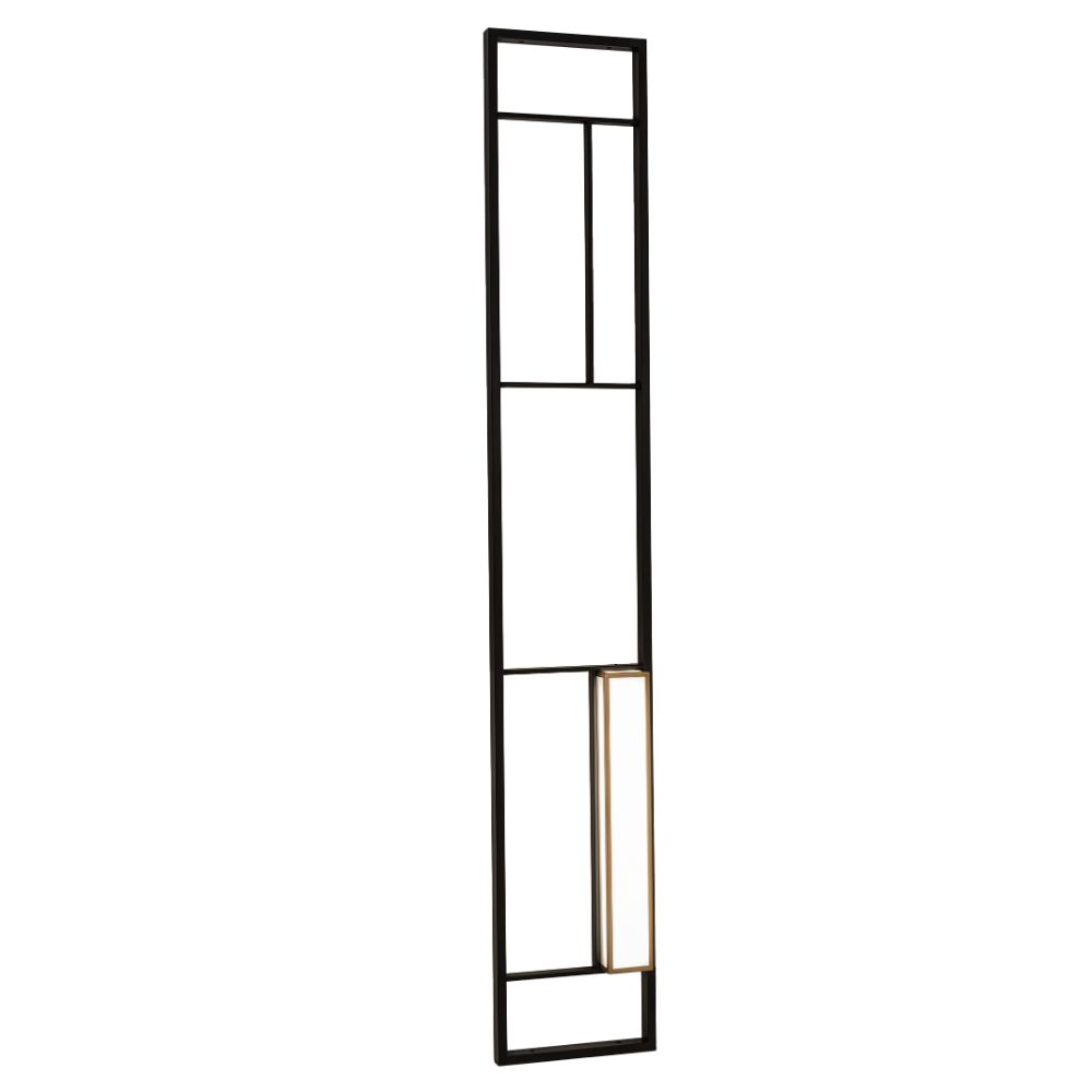 Meyda Lighting 228183 18" Wide Anniston Wall Sconce In Black Glass (430 Is Metal Finish);white;gold 