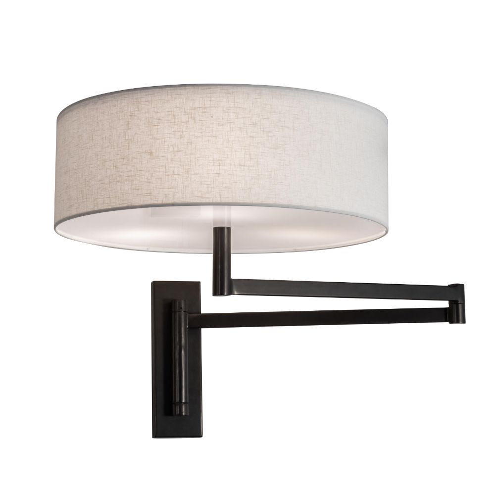 Meyda Lighting 228503 30" Wide Cilindro Textrene Wall Sconce In Beige;white;frosted Clear(seeded) Glass Or Acrylic 