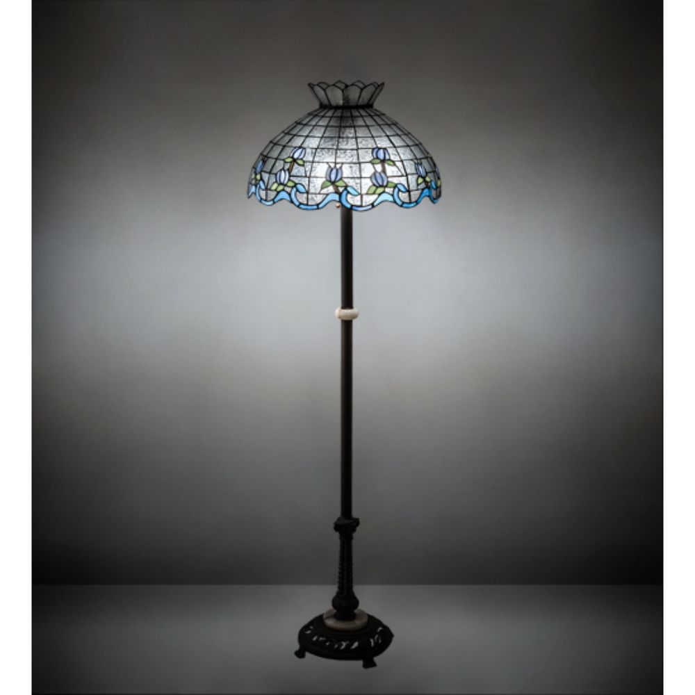 Meyda Lighting 228513 62" High Roseborder Floor Lamp