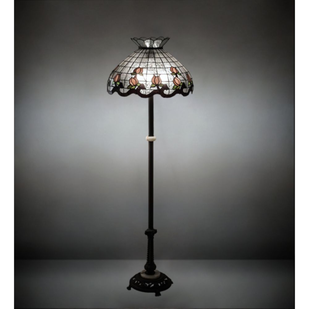 Meyda Lighting 228519 62" High Roseborder Floor Lamp