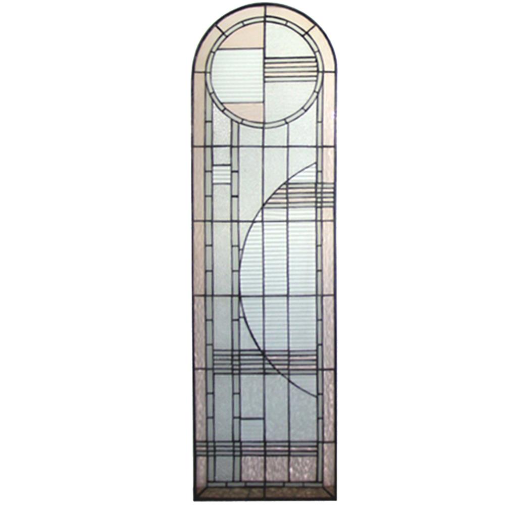 Meyda Tiffany Lighting 22868 15"W X 54"H Arc Deco Left Sided Stained Glass Window