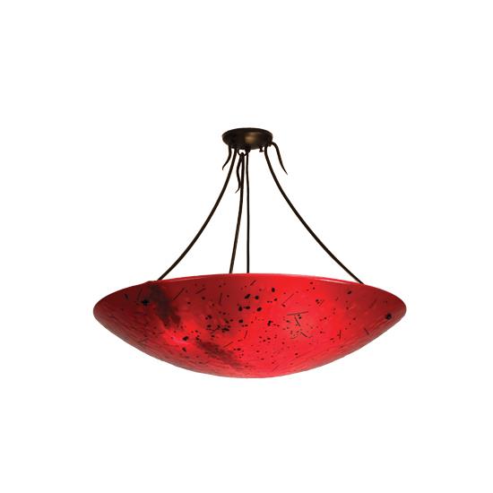 Meyda Tiffany Lighting 22951 30"W Luce Rossa Fused Glass Semi-Flushmount