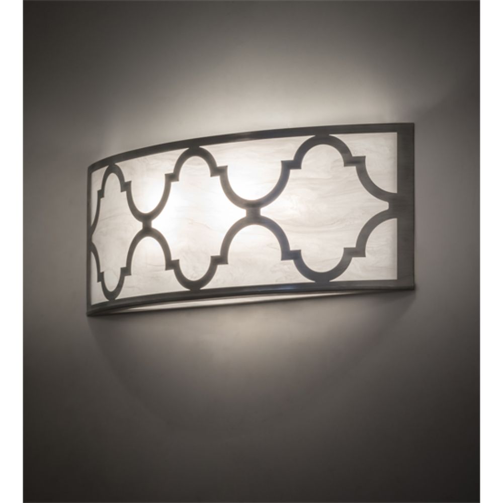Meyda Lighting 232908 28" Wide Cardiff Wall Sconce in BRUSHED NICKEL