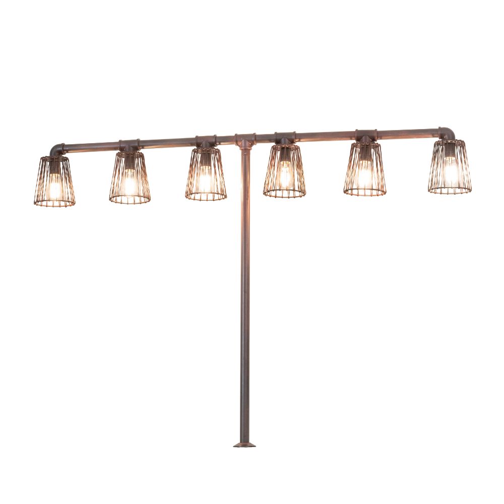 Meyda Lighting 236019 48" High X 65" Wide Pipedream 6 Light Table Lamp In  Rust Finish