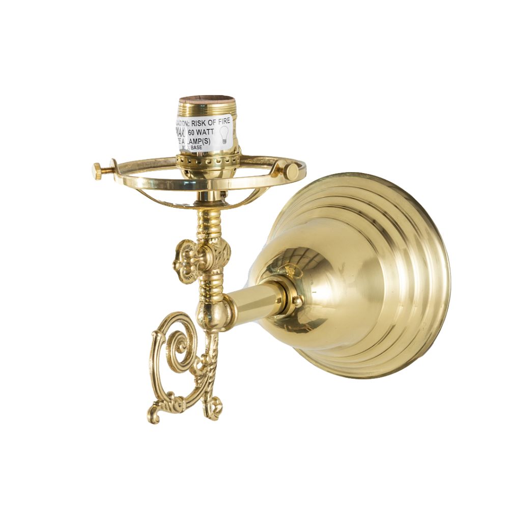 Meyda Lighting 242045 4.5" Wide Revival Gas & Electric Wall Sconce Hardware in Polished Brass