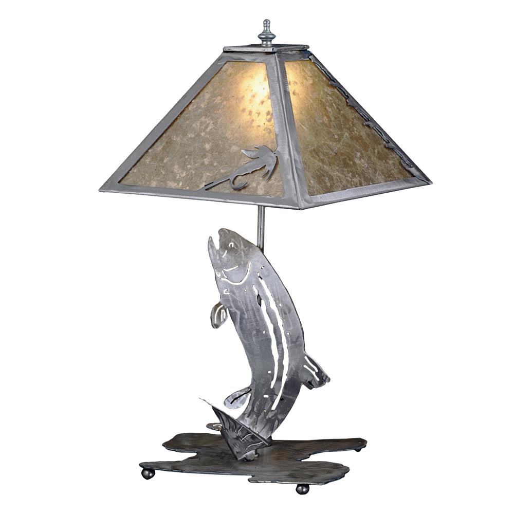 Meyda Tiffany Lighting 24231 2 Light Trout Table Lamp