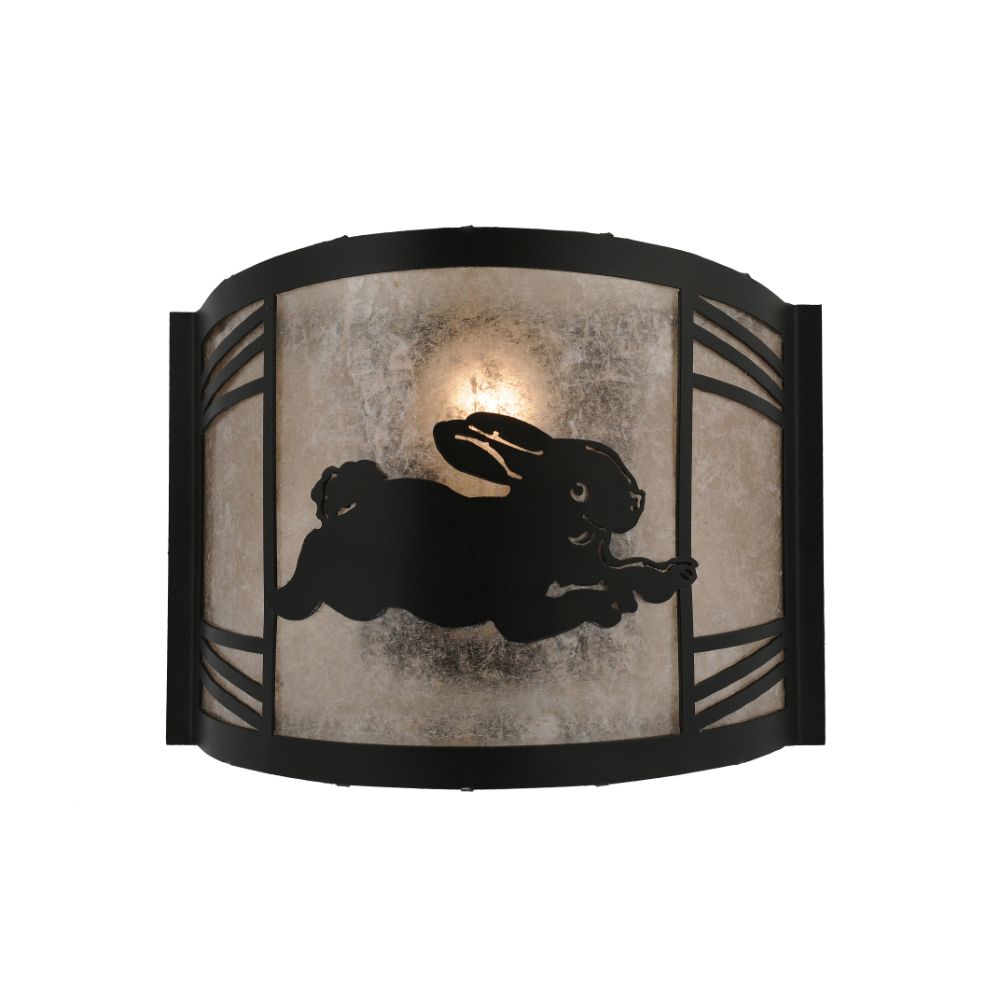 Meyda Lighting 243260 12" Wide Rabbit on the Loose Right Wall Sconce 