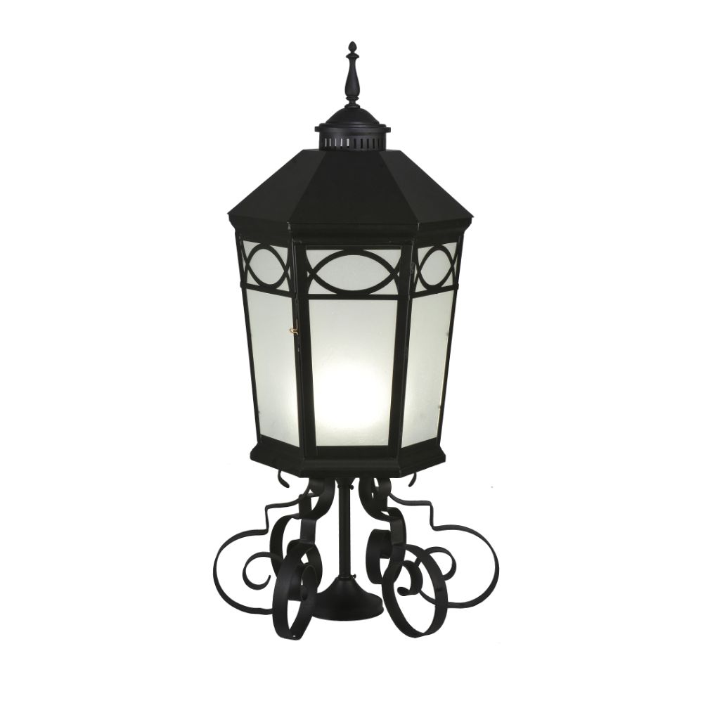 Meyda Lighting 243501 16" Wide Restored Taft 1 Light Lantern Post Mount 