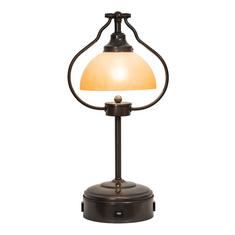 Meyda Lighting 247040 24" High Sedgwick Table Lamp in Bronze Finish;timeless Bronze