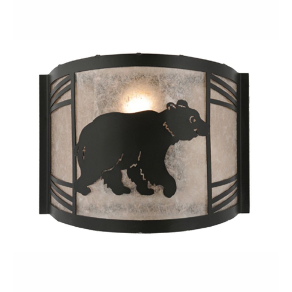 Meyda Lighting 247117 12" Wide Happy Bear On The Loose Right Wall Sconce