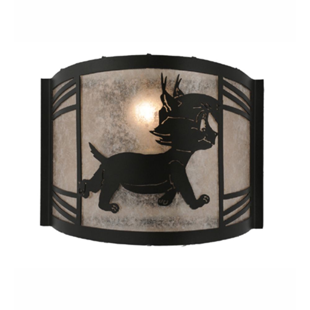 Meyda Lighting 247183 12" Wide Lynx On The Loose Right Wall Sconce
