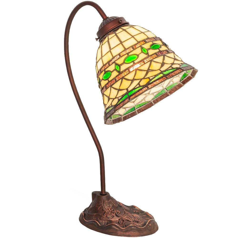 Meyda Lighting 247792 18" Wide Tiffany Roman Desk Lamp