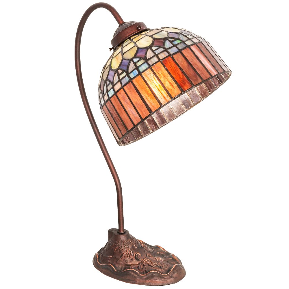 Meyda Lighting 247797 18" High Tiffany Candice Desk Lamp