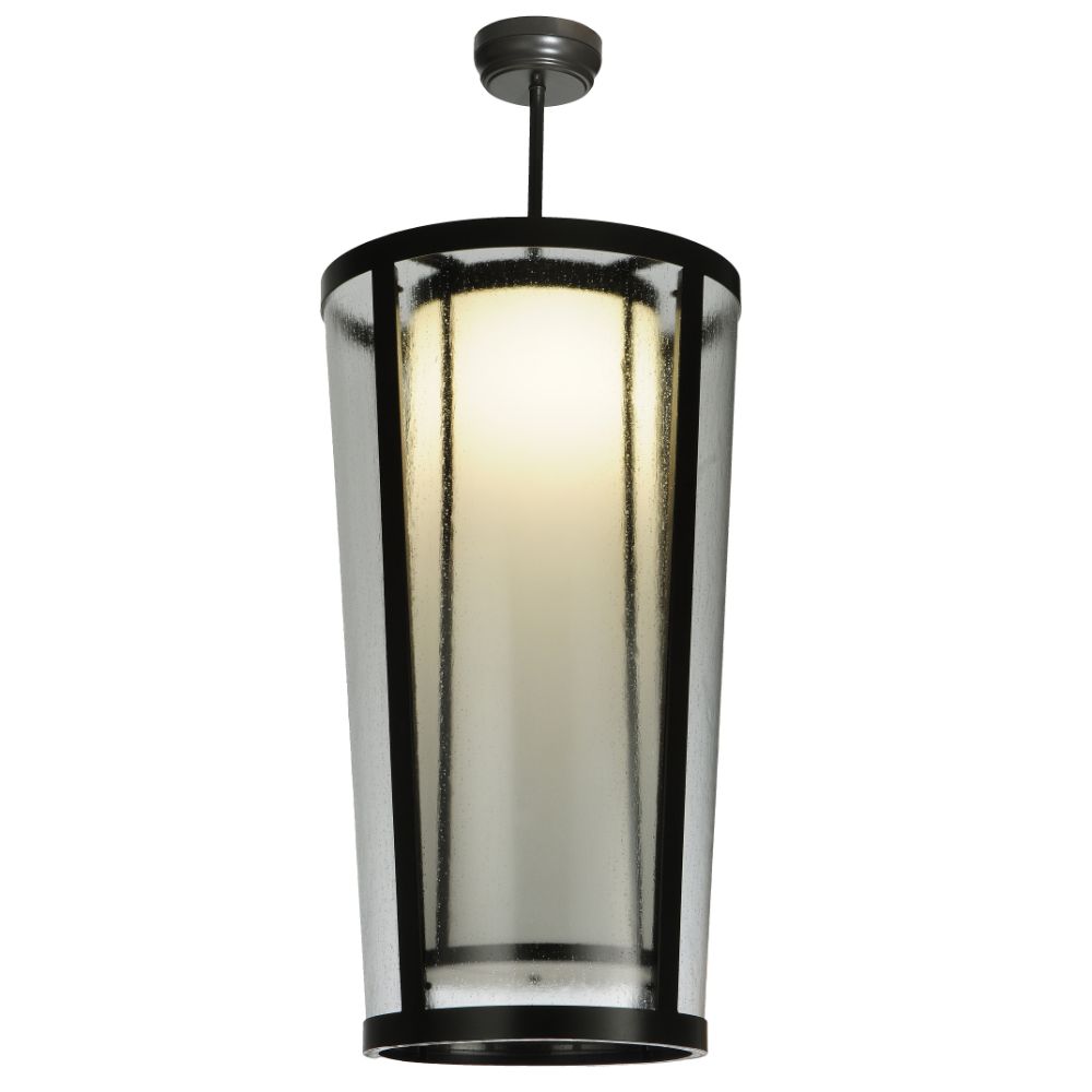 Meyda Lighting 249257 21" Wide Cilindro Tapered Semi-Flushmount in Timeless Bronze