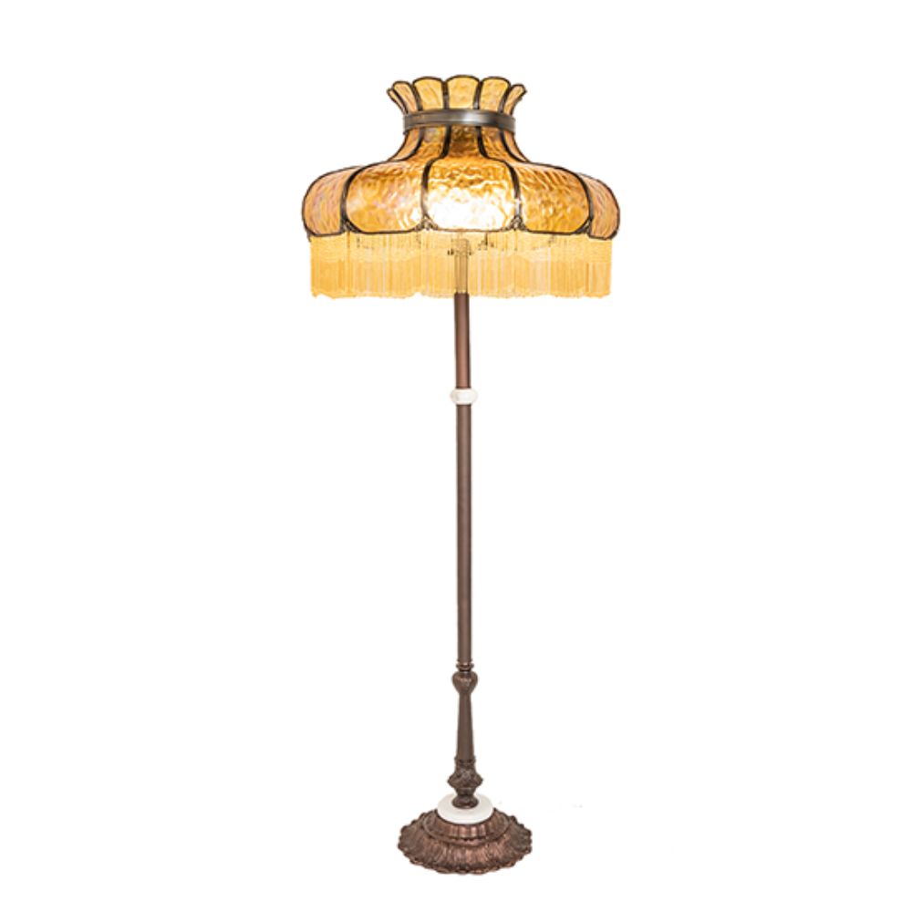 Meyda Lighting 250201 62" High Frederick Floor Lamp in Mahogany Bronze